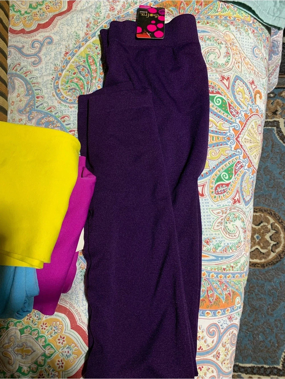 Sofra Deep Purple Kids Tights - Stretch Hosiery